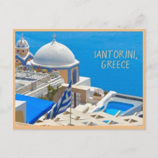 SANTORINI, GREECE Postcard