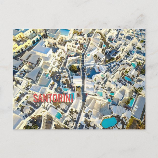 Santorini - Greece Postcard (Front)