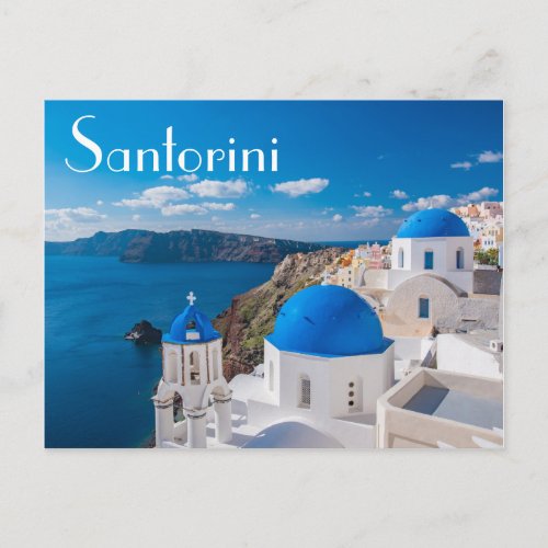 Santorini  Greece Postcard