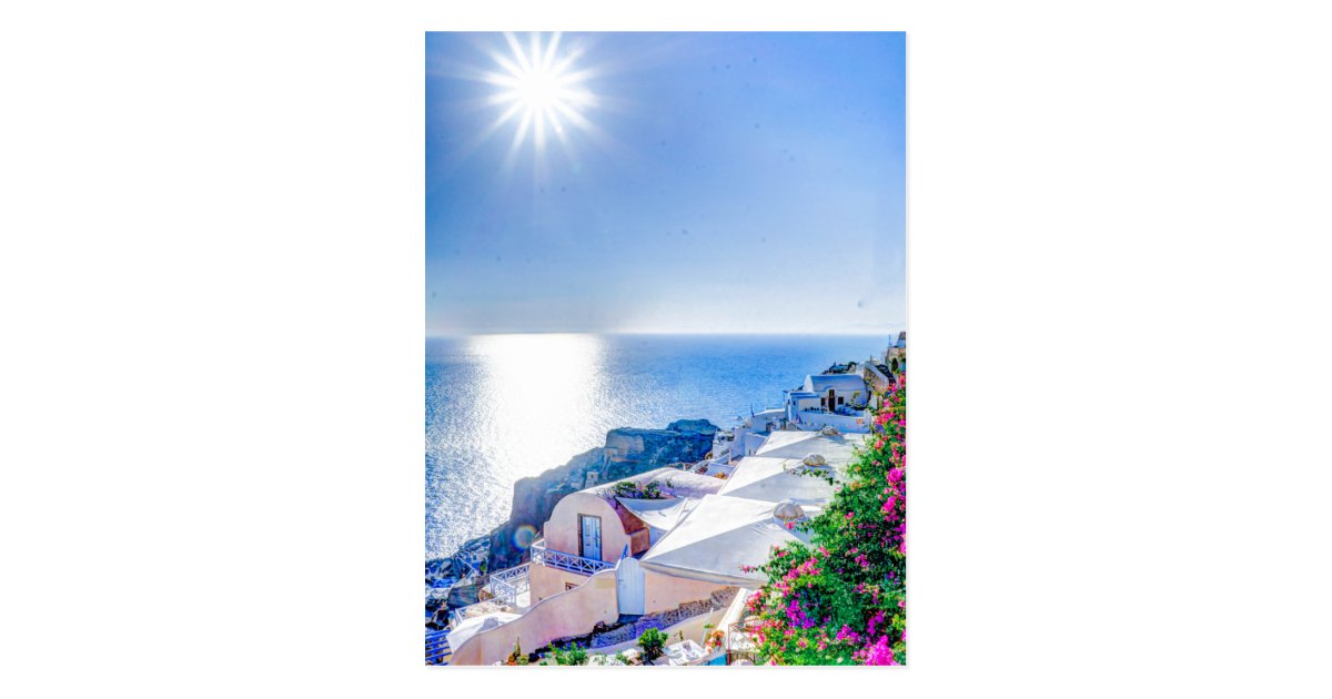 Santorini Greece Postcard | Zazzle.com