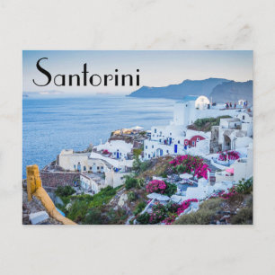 Santorini Greece Postcard
