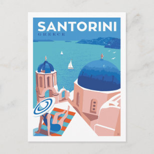 Santorini, Greece Postcard