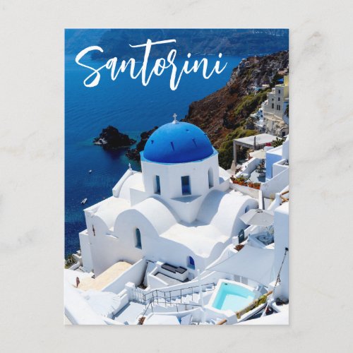 Santorini  Greece Postcard