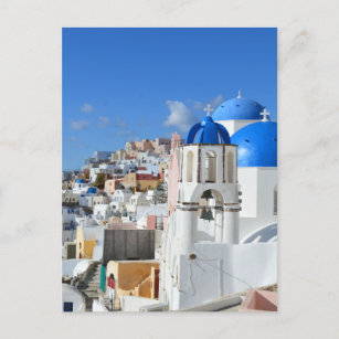 Santorini Greece  Postcard