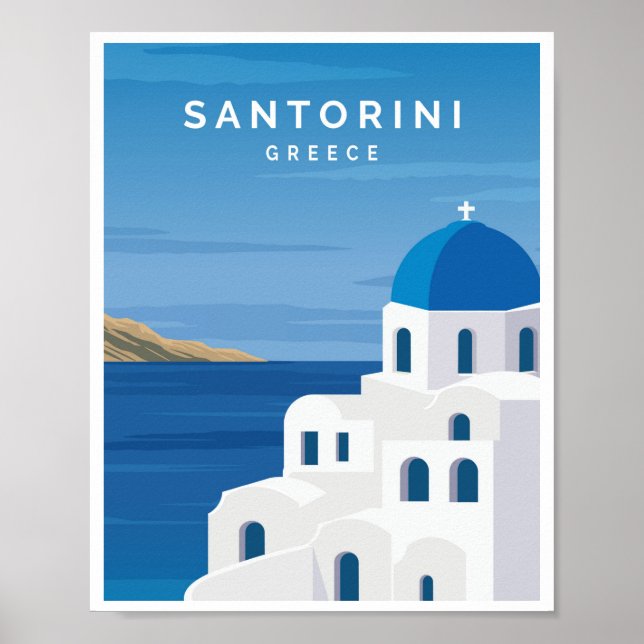 Santorini Greece Poster (Front)
