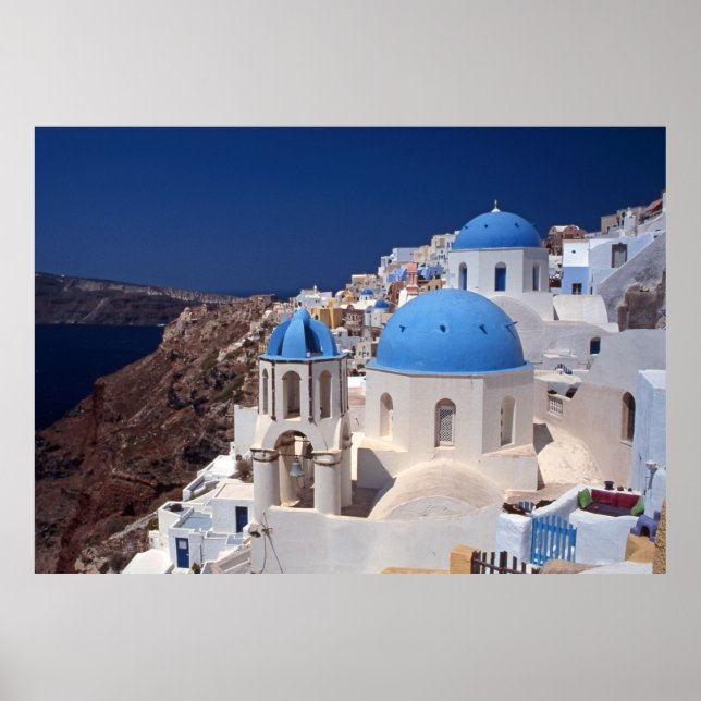 Santorini Greece Poster (Front)