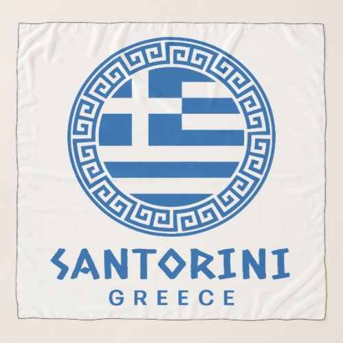 Santorini Greece Scarf