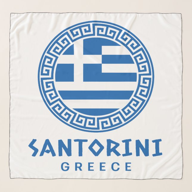 Santorini, Greece Scarf (Front)