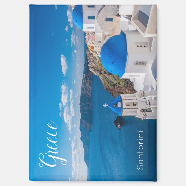 Santorini Greece Scenic Magnet Souvenir (Front)