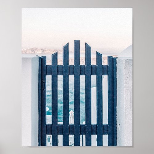 Santorini Greece Summer Poster