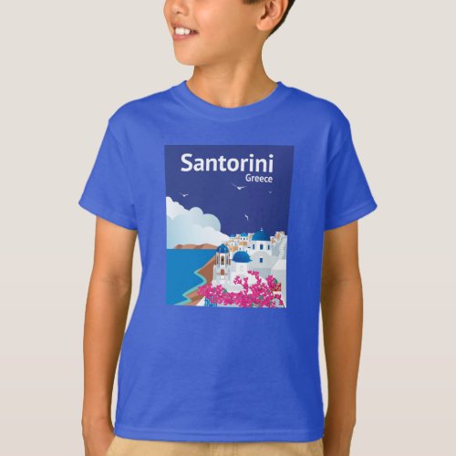 Santorini Greece T_Shirt
