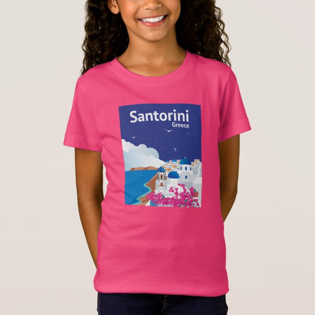 Santorini Greece T-Shirt (Front)