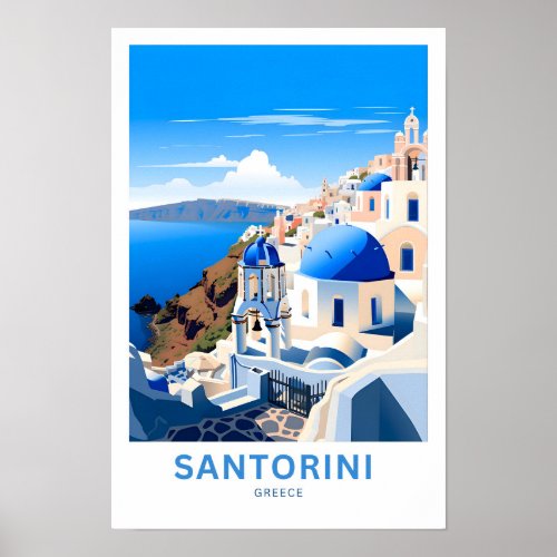 Santorini Greece Travel Print