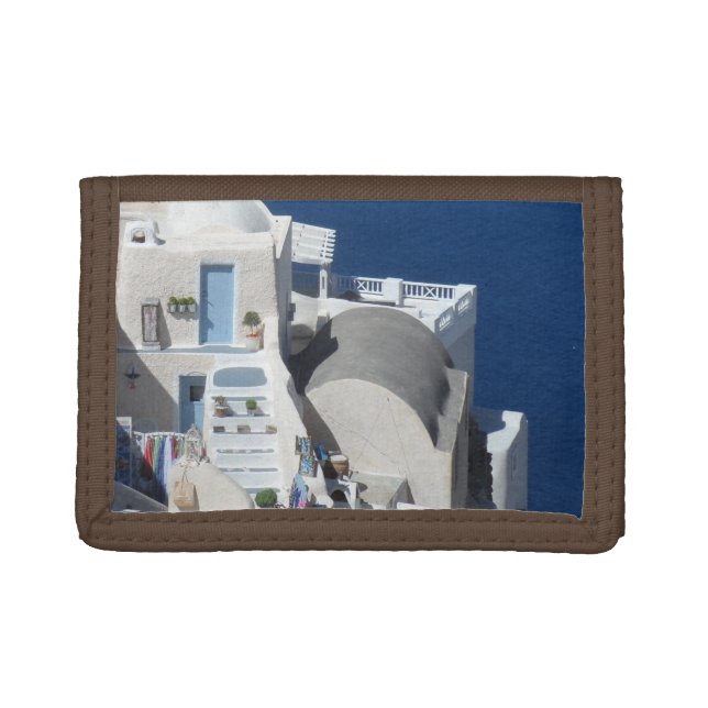 Santorini, Greece Tri-fold Wallet (Front)