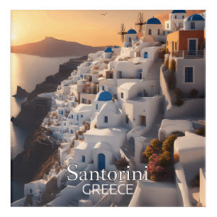 Santorini, Greece: Unforgettable Vacation Paradise Acrylic Print