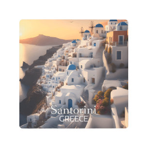 Santorini, Greece: Unforgettable Vacation Paradise Metal Print