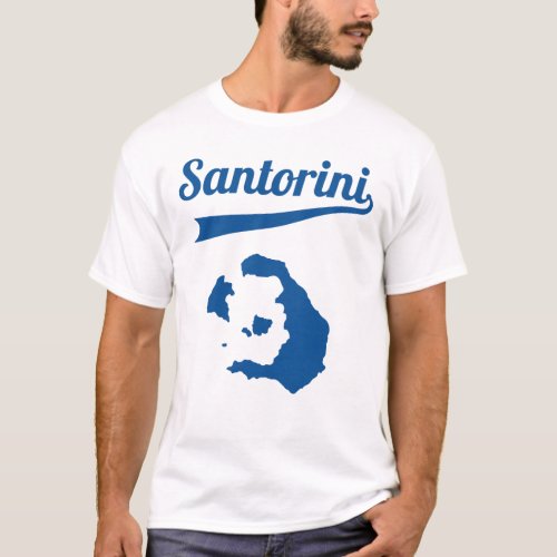 Santorini Greece Vacations Travel Holiday T_Shirt