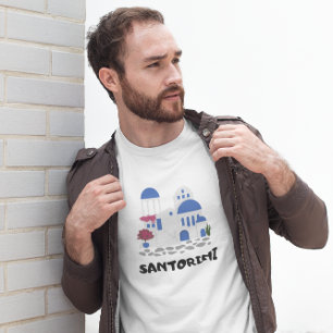 Santorini Greece Vintage T-Shirt
