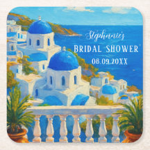 Santorini Greek Citrus Mediterranean Bridal shower