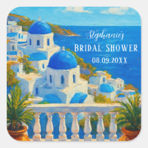 Santorini Greek Citrus Mediterranean Bridal shower