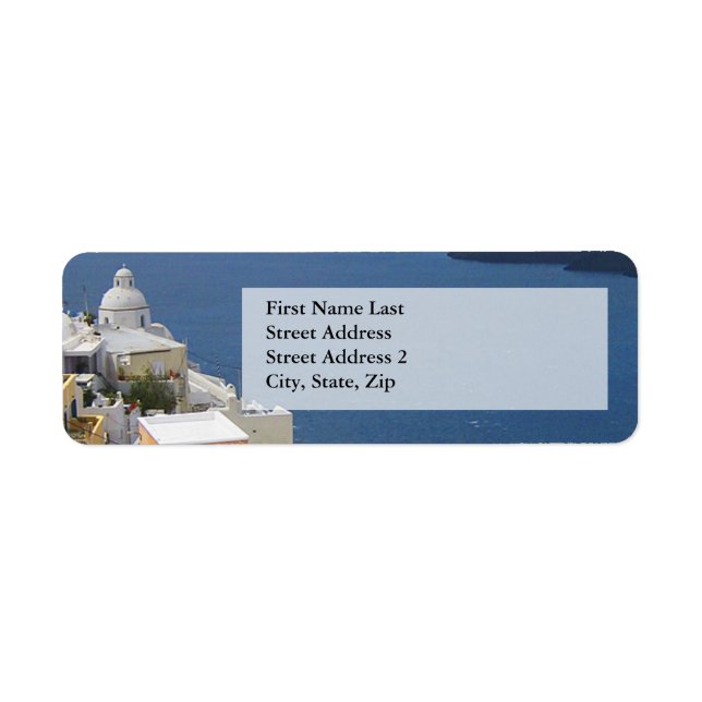 Santorini Greek Isles Label (Front)