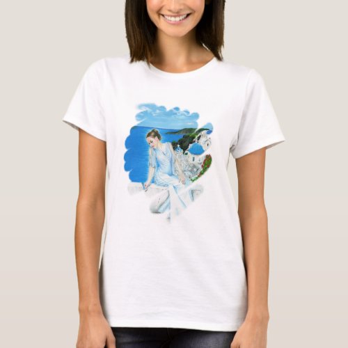 Santorini Greek T_Shirt