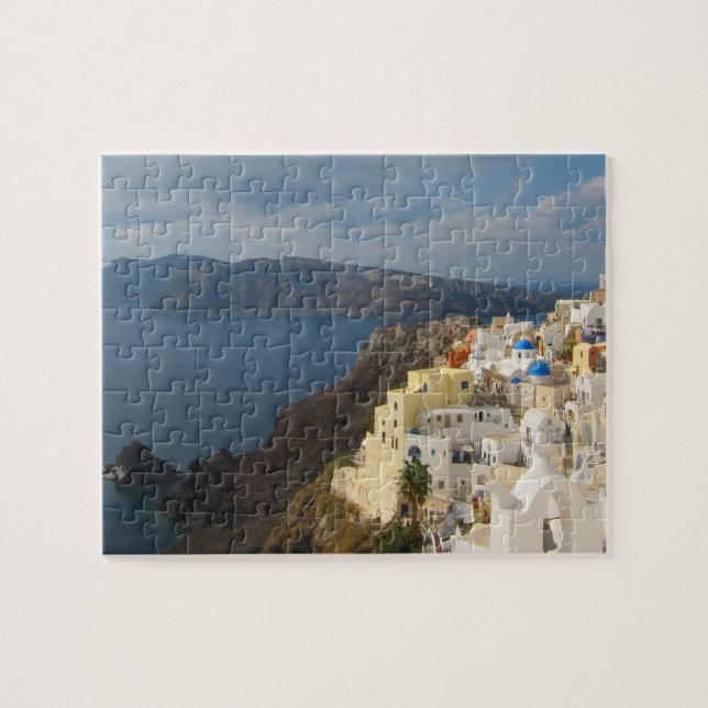 Santorini in the Afternoon Sun Jigsaw Puzzle (Horizontal)