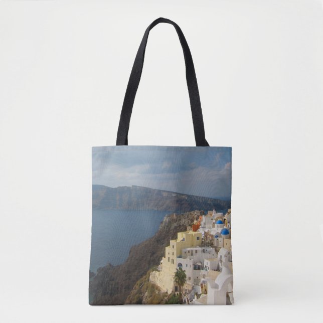 Santorini in the Afternoon Sun Tote Bag (Front)