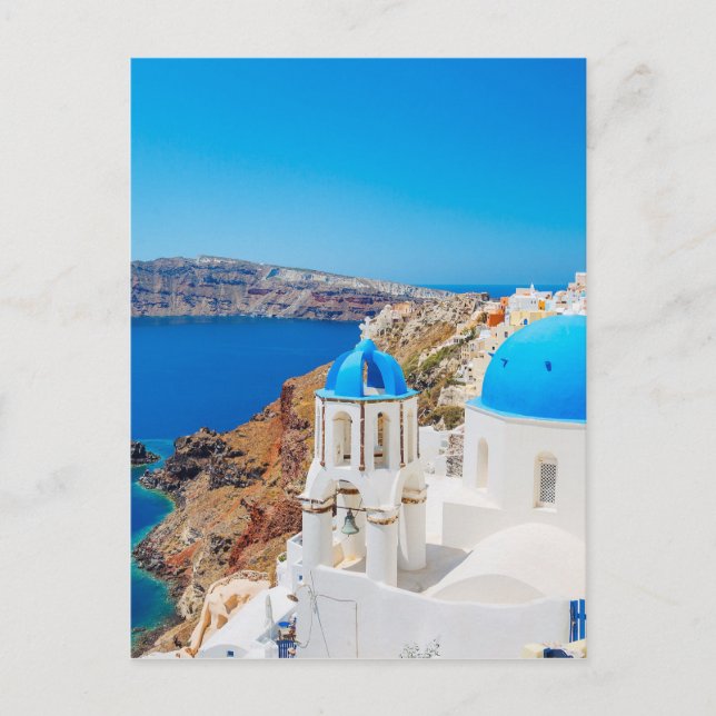 Santorini Island - Caldera, Greece Postcard (Front)