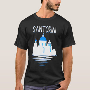 Santorini Island Greece Ellada Vertical Greek Isl T-Shirt