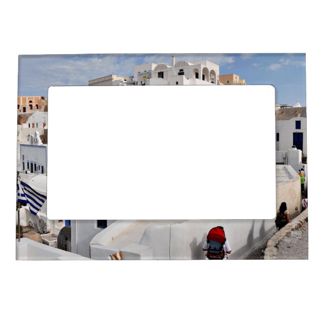Santorini Island (Thira), Greece Magnetic Photo Frame (Front)