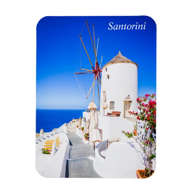 Santorini Magnet (Vertical)