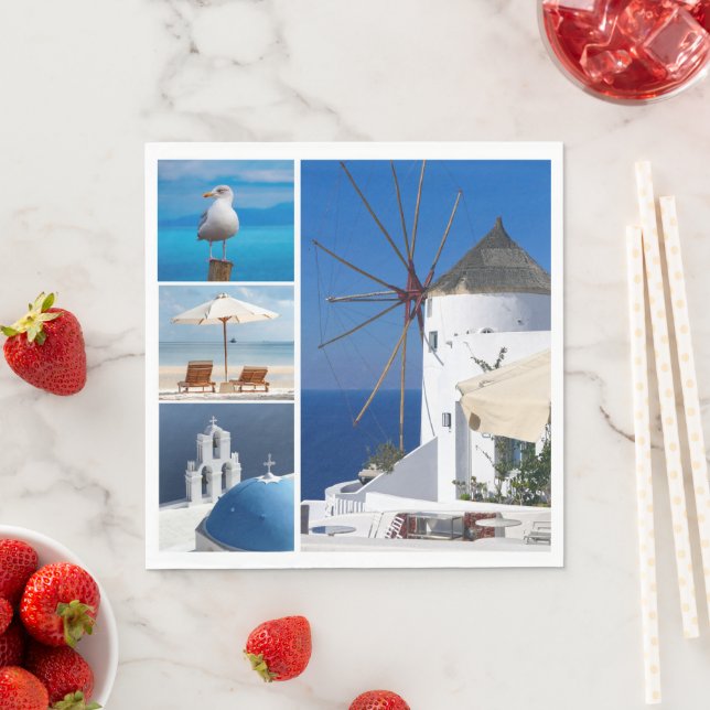 Santorini  napkins (Insitu)