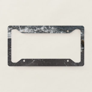 Santorini Ocean Dream Waves #3 #ocean #wall #decor License Plate Frame