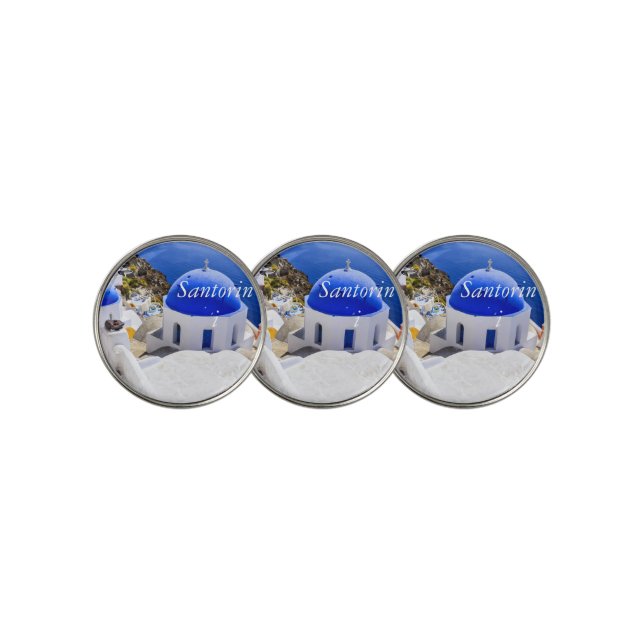 Santorini Oia  Golf Ball Marker (3 Up)