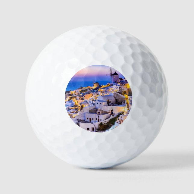 Santorini Oia  Golf Balls (Front)