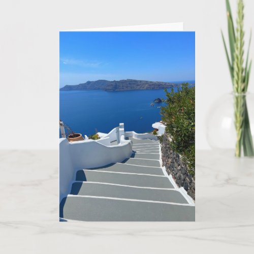 Santorini Oia Greece Photography Card