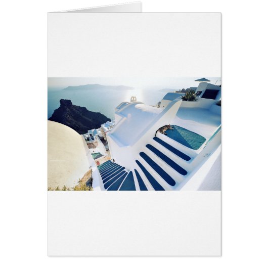Santorini Oia Steps, Greece Cards (Front)