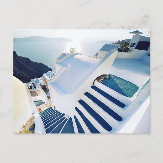 Santorini Oia Steps, Greece Postcard (Front)