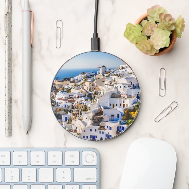 Santorini Oia Wireless Charger (Desk)