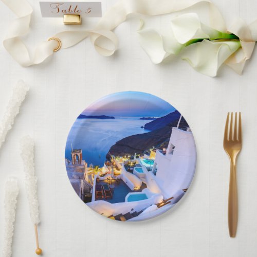 Santorini Paper Plates