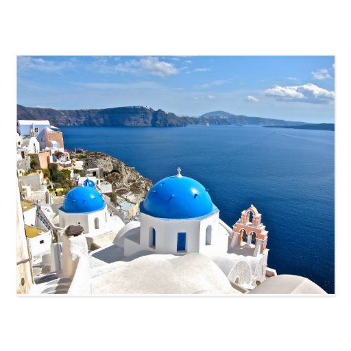 Santorini Postcard | Zazzle