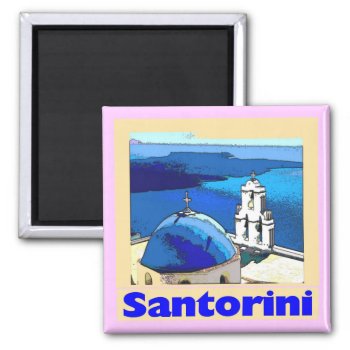 Santorini Poster Magnet by figstreetstudio at Zazzle