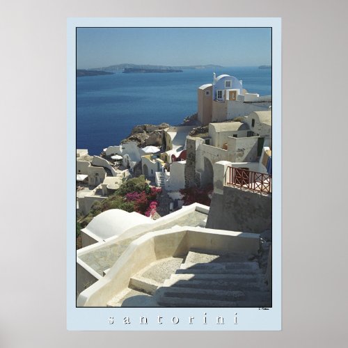 Santorini Poster Print film photography