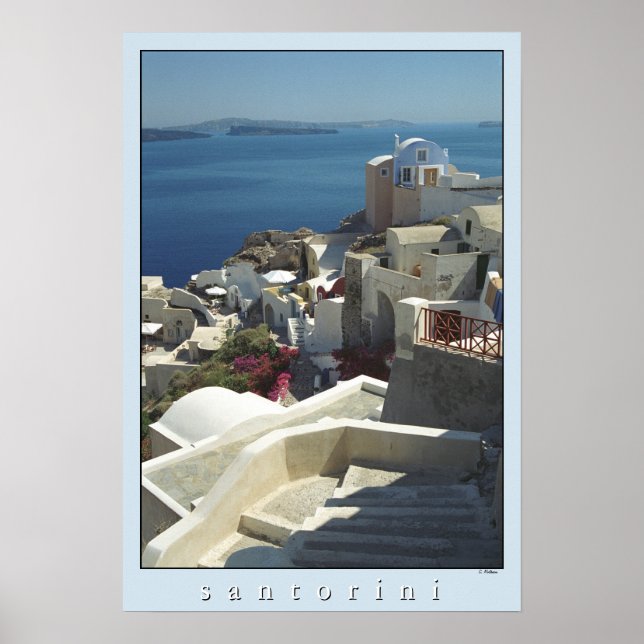 Santorini Poster Print (film photography) (Front)
