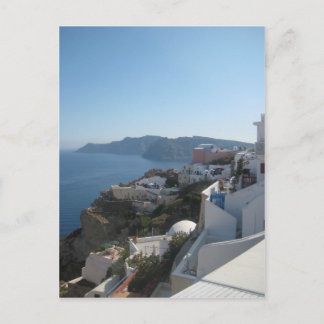 Santorini Rooftops Postcard
