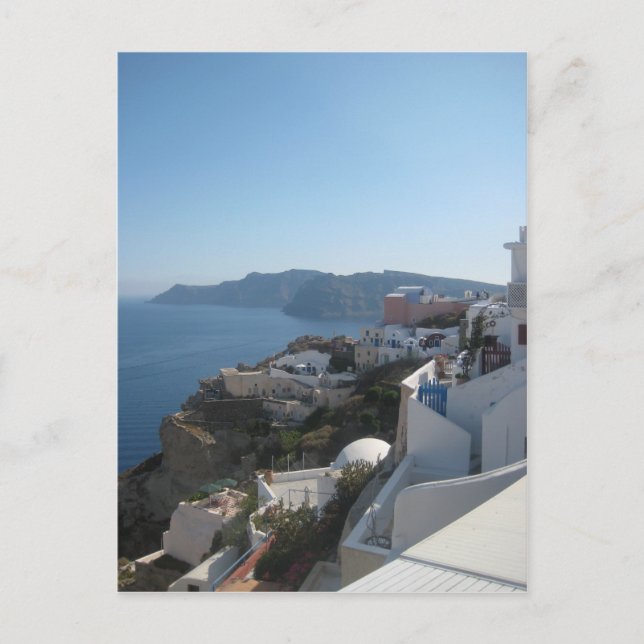 Santorini Rooftops Postcard (Front)