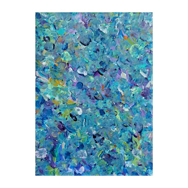Santorini Sea Glass Acrylic Wall Art (Front)