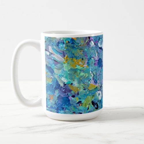 Santorini Sea Glass Coffee Mug