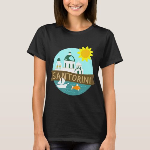 Santorini Sea  T_Shirt